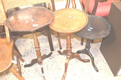 Lot 376 - A group of three various wine tables