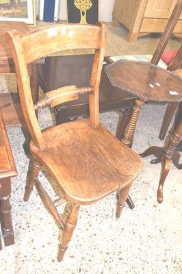 Lot 379 - Elm seated kitchen chair