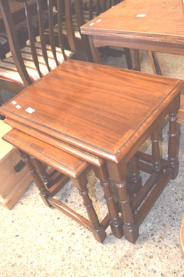 Lot 380 - Nest of three tables