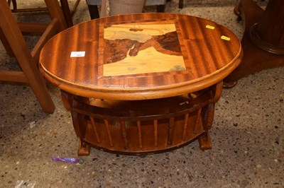 Lot 397 - Inlaid magazine rack