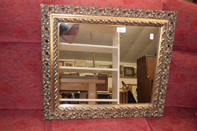 Lot 401 - A modern gilt framed wall mirror