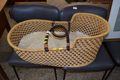 Lot 422 - Wicker carry cot