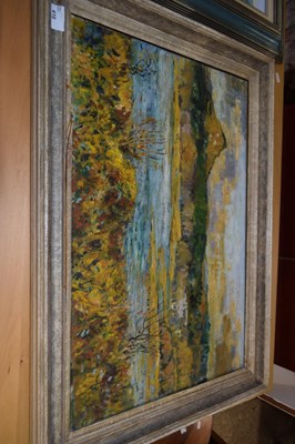 Lot 410 - 20th Century oil on canvas study of a Highland...