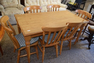 Lot 440 - Modern kitchen table and six chairs