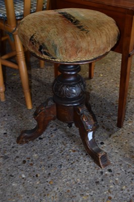 Lot 441 - Revolving piano stool