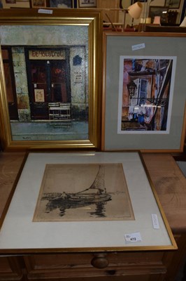 Lot 472 - Charles Wigg, etching of a Norfolk Wherry...