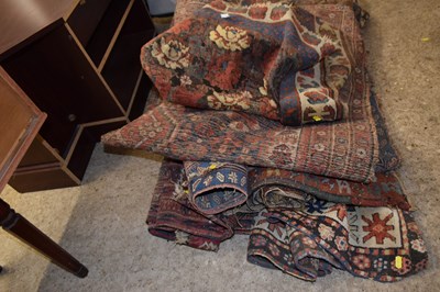 Lot 475 - Nine assorted small floor rugs, all in very...