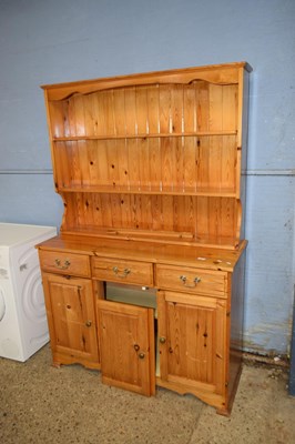 Lot 404 - Modern pine kitchen dresser