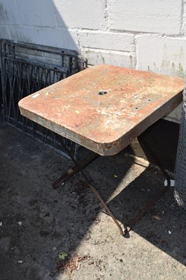 Lot 480 - Metal garden table