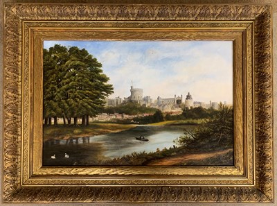 Lot 12 - British School, 20th century, View over water...
