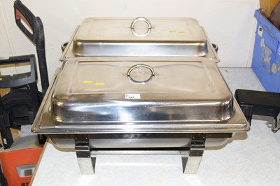 Lot 702 - A pair of commercial food warmers