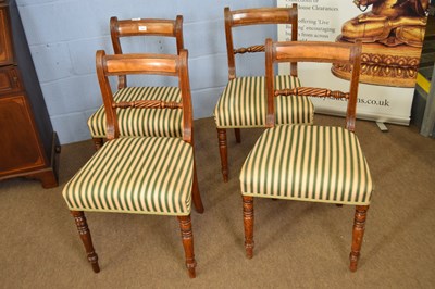 Lot 373 - Set of four 19th century mahogany framed...