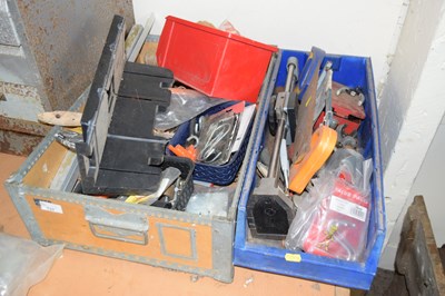 Lot 733 - Two boxes of assorted tools