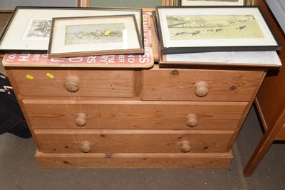 Lot 743 - Pine four drawer chest
