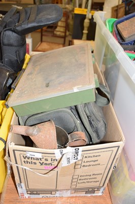 Lot 760 - Box of various fishing equipment etc