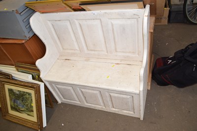 Lot 780 - Small painted pine settle