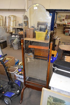 Lot 790 - A cheval mirror