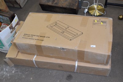 Lot 807 - Boxed as new basin and one other