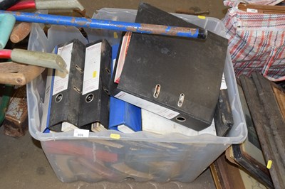 Lot 809 - A box of various folders of Model Railway...