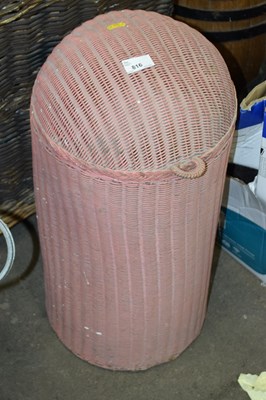 Lot 816 - A vintage Lloyd Loom laundry basket