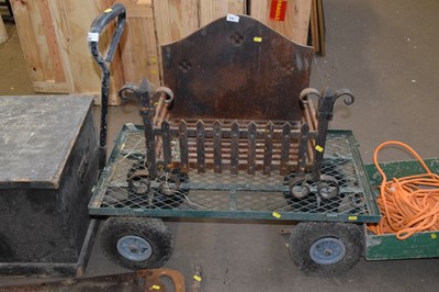 Lot 837 - A wheeled garden trolley