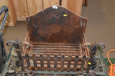 Lot 838 - A cast iron fire grate