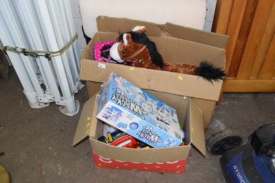 Lot 842 - A small child's rocking horse together with a...