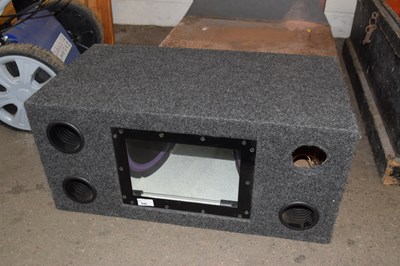 Lot 846 - A car sub woofer and amplifia