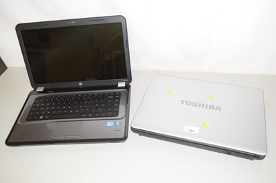 Lot 533 - Two laptop computers - no cables
