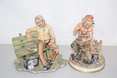 Lot 552 - Two Capodimonte figures