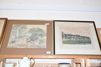Lot 555 - Coloured print of Thorpe Nr Norwich together...