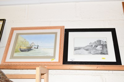 Lot 561 - Chris Hutchins, print of a Sheringham Beach...