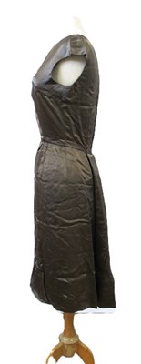 Lot 25 - A 1950' satin shift dress by Simpsons...