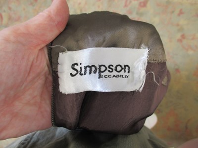 Lot 25 - A 1950' satin shift dress by Simpsons...