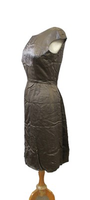 Lot 25 - A 1950' satin shift dress by Simpsons...