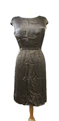 Lot 25 - A 1950' satin shift dress by Simpsons...