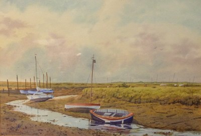 Lot 416 - Clifford Knight, 'Autumn Light, Morston',...