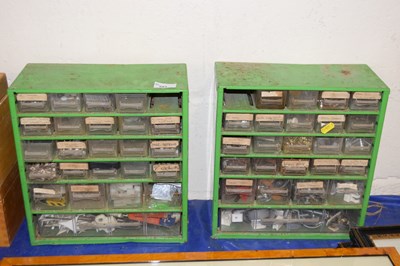 Lot 581 - Two small workshop table top chests