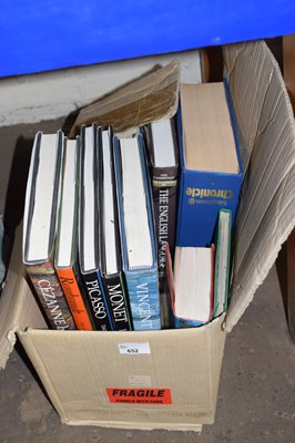 Lot 652 - One box books, mainly art interest
