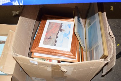 Lot 616 - Box of assorted pictures and prints