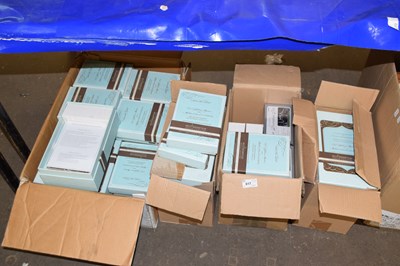 Lot 617 - Qty of wedding stationary to include blank...