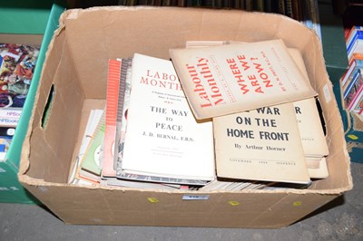 Lot 618 - Books and pamphlets to include labour monthly...