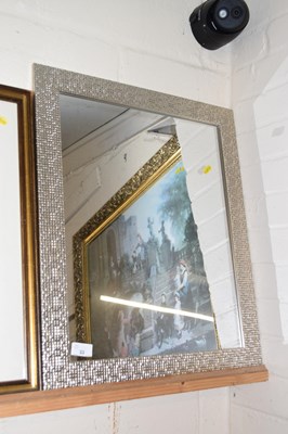 Lot 33 - Modern silvered style framed mirror