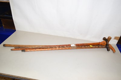 Lot 72 - Four assorted walking sticks
