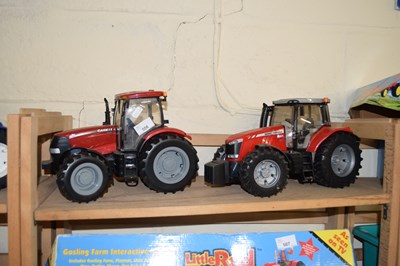Lot 506 - MODEL MASSEY FERGUSON TRACTOR AND A MODEL CASE...