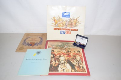 Lot 84 - Ephemera and badges with militaria interest