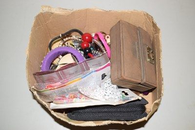 Lot 102 - Box of assorted costume jewellery