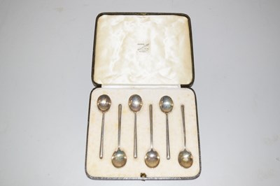 Lot 106 - Set of silver coffee spoons