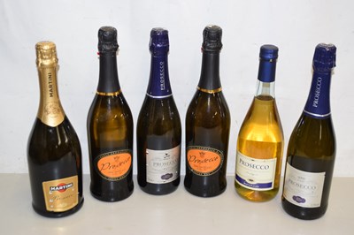 Lot 135 - 6 bts Mixed Prosecco including Martini Prosecco