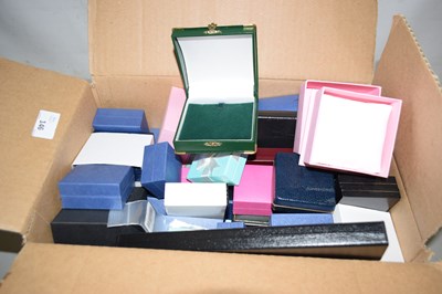 Lot 146 - Box various jewellery display boxes